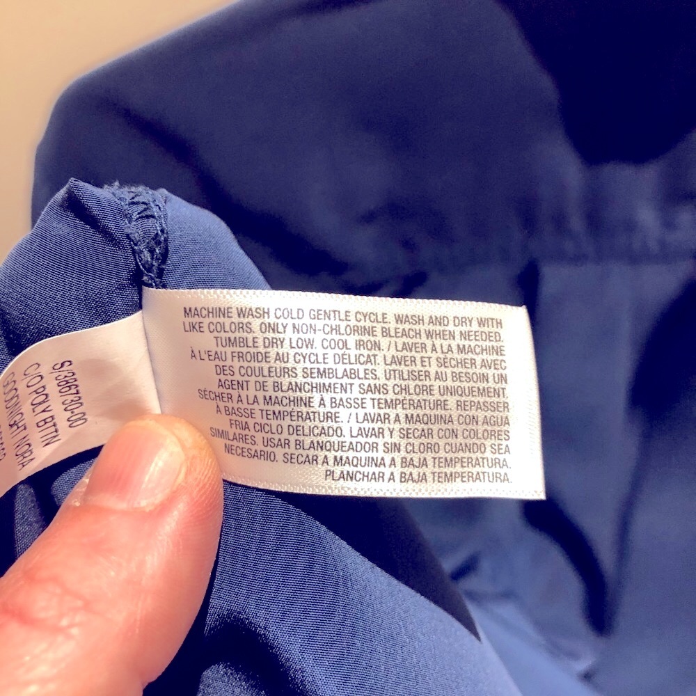 Old Navy Button Down. Medium. Navy Blue - image 8